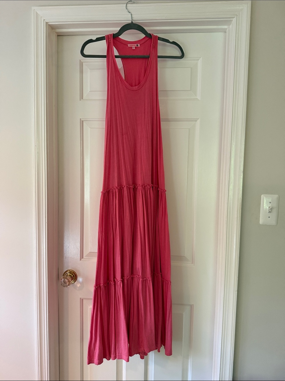 Sleeveless Pink Maxi Dress - Sundry